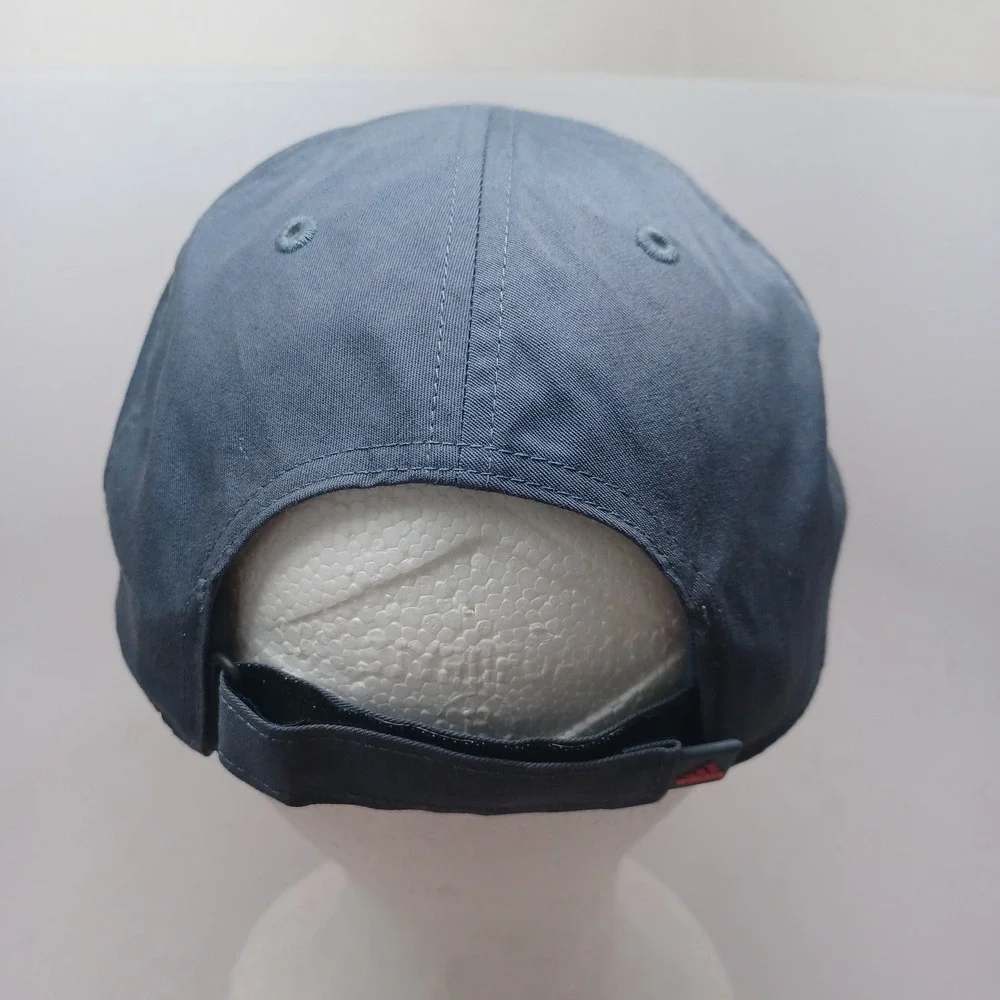 Adidas Baseball Cap Grey Pink Orange Embroidered Logo Adjustable‎ Hat